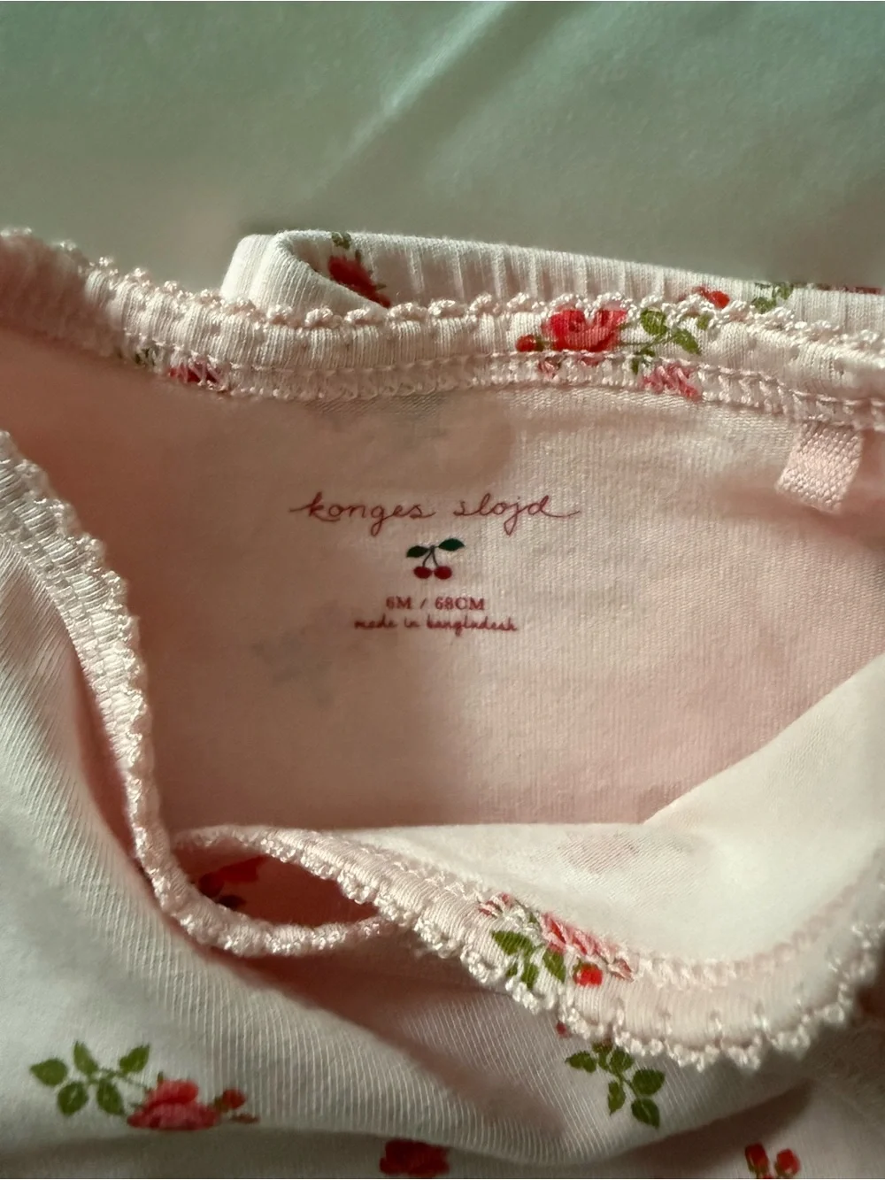 Pink Floral Baby Girls' Matching Bodysuit Set